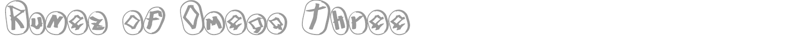 Runez Of Omega font preview
